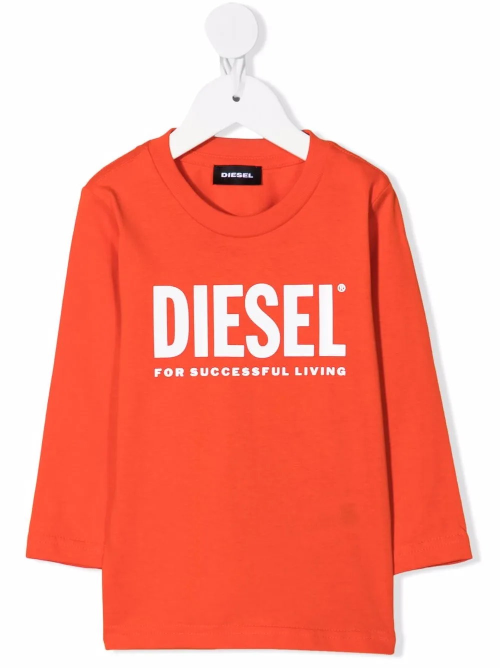 фото Diesel kids топ с длинными рукавами и логотипом