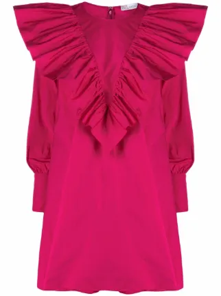 RED Valentino Ruffled long-sleeve Dress 