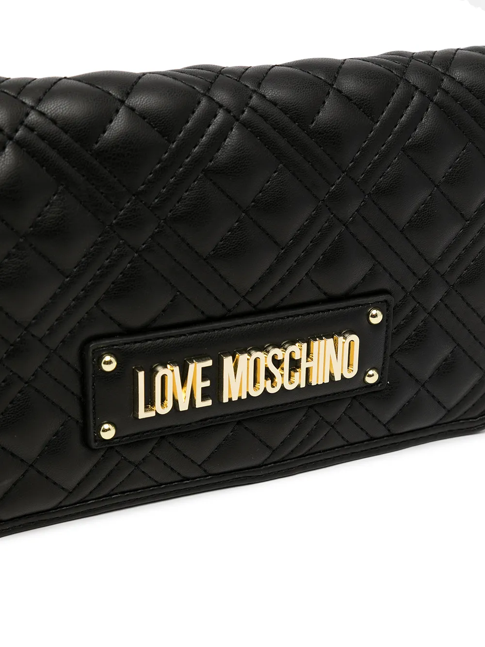 фото Love moschino стеганая сумка через плечо с логотипом