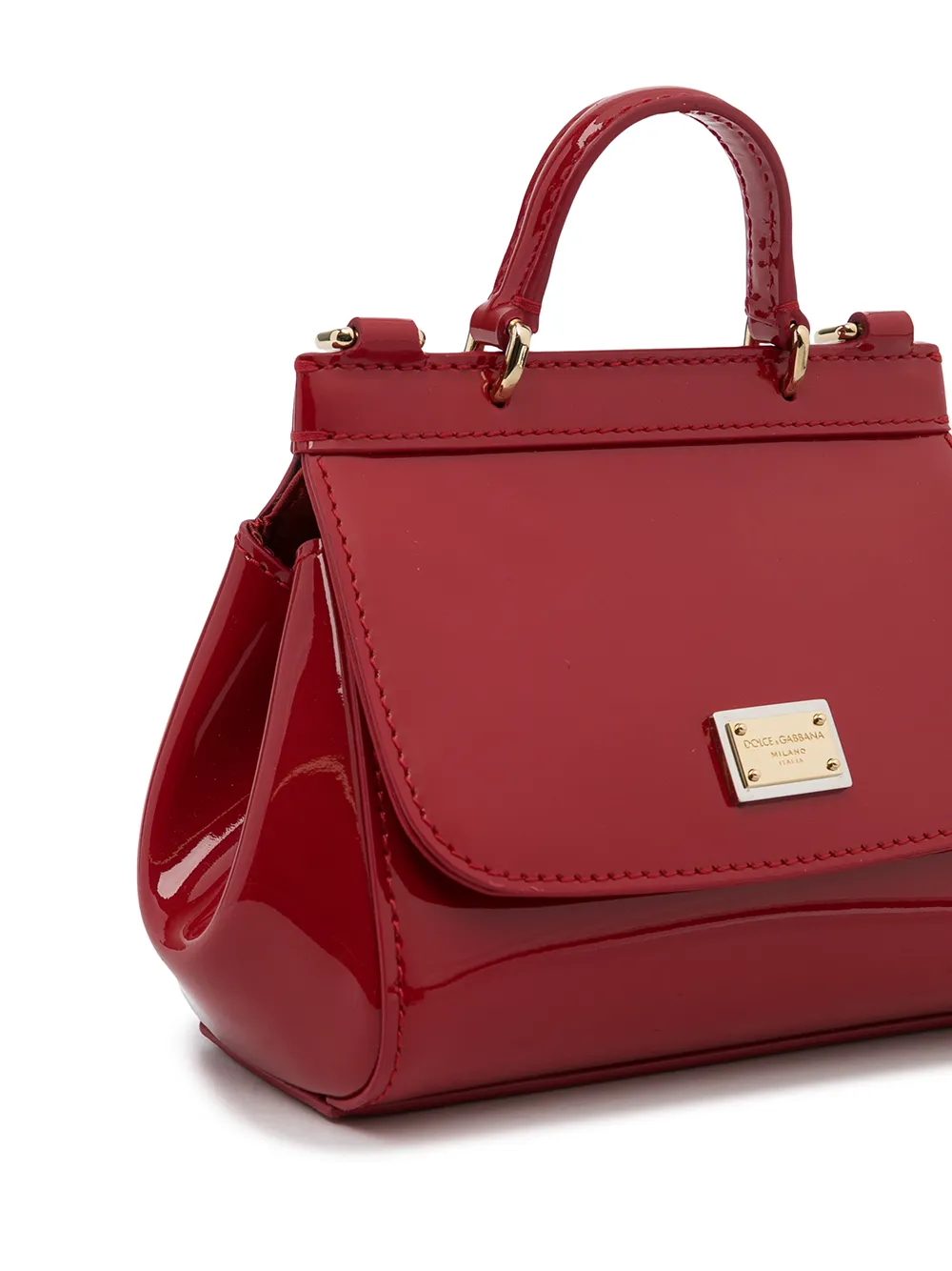 фото Dolce & gabbana kids лакированная сумка-тоут
