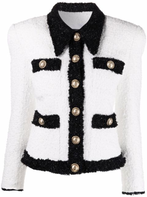 Balmain single-breasted Tweed Jacket - Farfetch