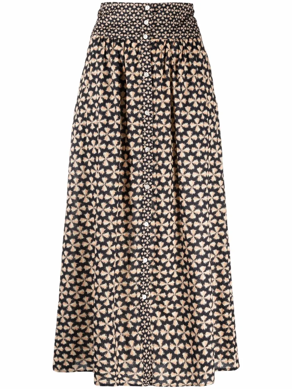 Ba&Sh юбка миди с геометричным принтом