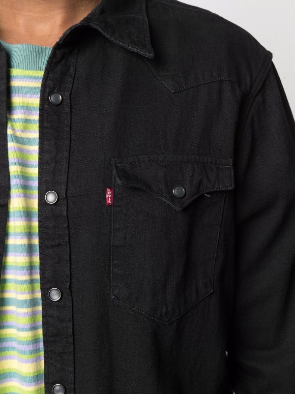 Levi's barstow shop western shirt black