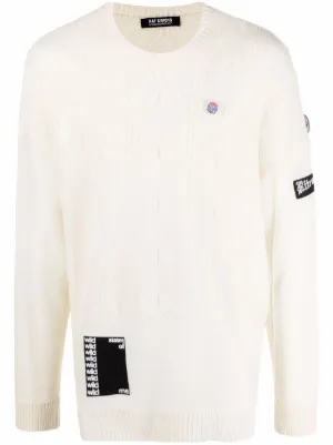 Raf simons striped patched on sale turtleneck