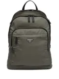 Prada Re-Nylon triangle logo backpack - Green