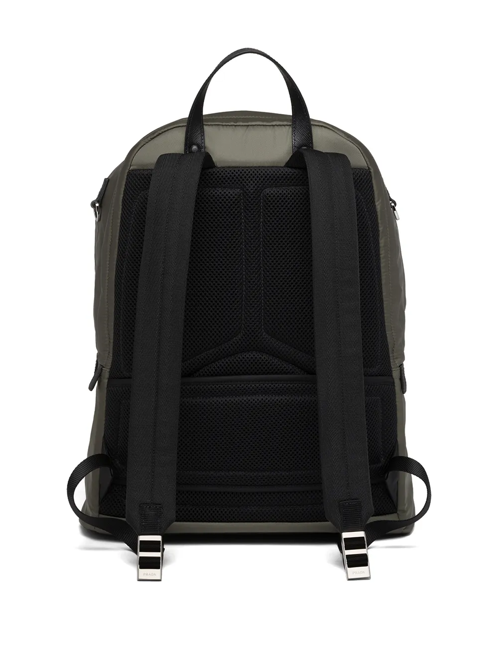 Prada Re-Nylon rugzak met logoplakkaat Groen