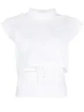 MM6 Maison Margiela layered-detail T-shirt - White