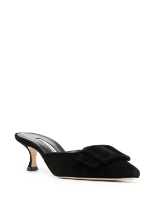Manolo Blahnik(マノロ・ブラニク)ミュール - FARFETCH Manolo Blahnik(マノロ・ブラニク)ミュール - FARFETCH