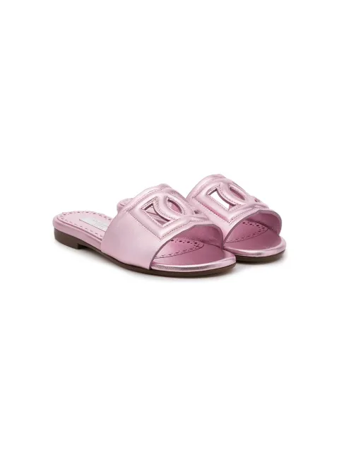 Dolce & Gabbana Kids DG Millenials leather sandals