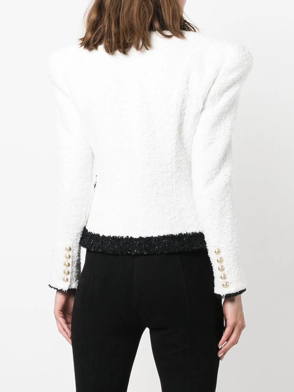 Balmain singlebreasted Tweed Jacket Farfetch