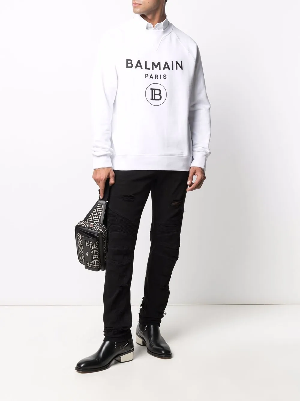 фото Balmain толстовка с логотипом