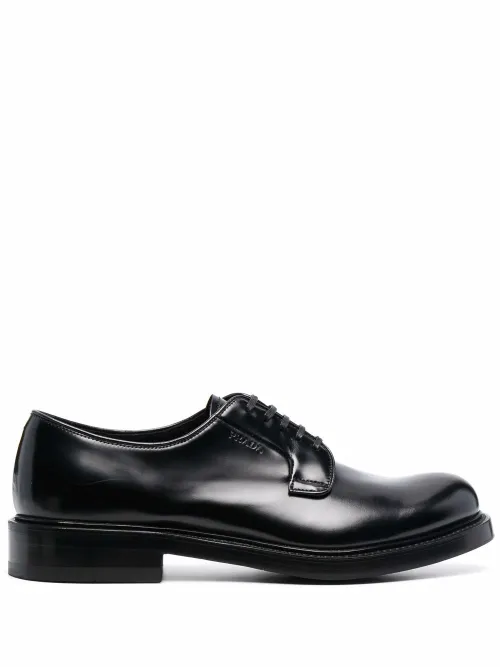 Prada derbies à lacets - Noir - Prada - Modalova
