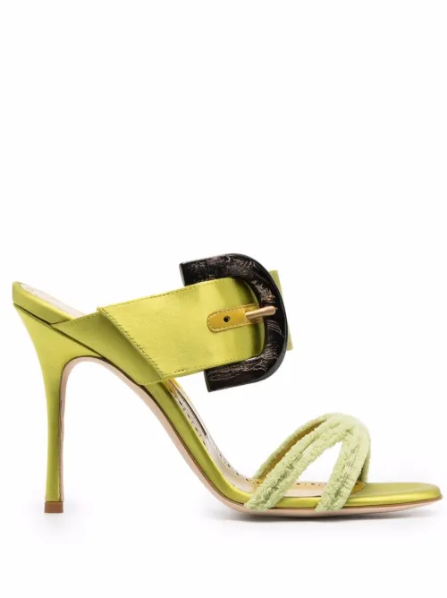 Mules Guey à bout ouvert - Manolo Blahnik - Modalova