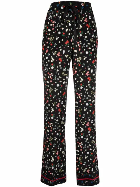 RED Valentino floral-print elasticated-waist trousers