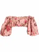 Image 1 of ZIMMERMANN Cassia floral-print crop top