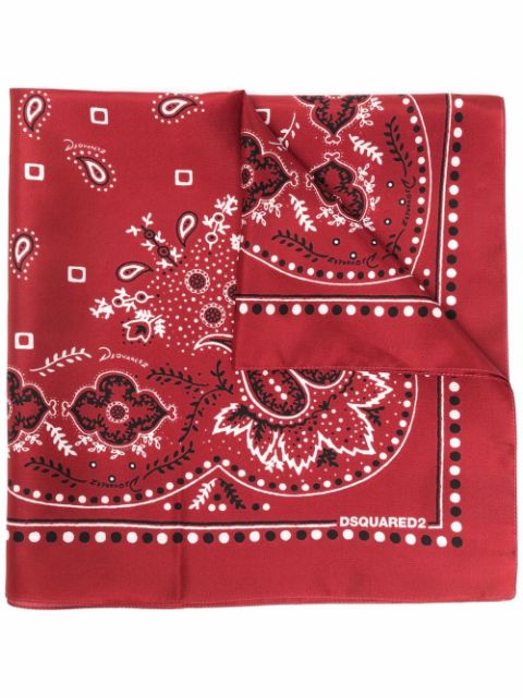 Dsquared2 paisley-print bandana scarf