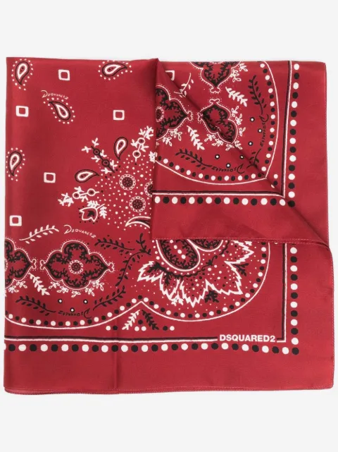 DSQUARED2 printed foulard