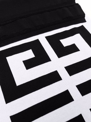 logo-detail wool scarf展示图