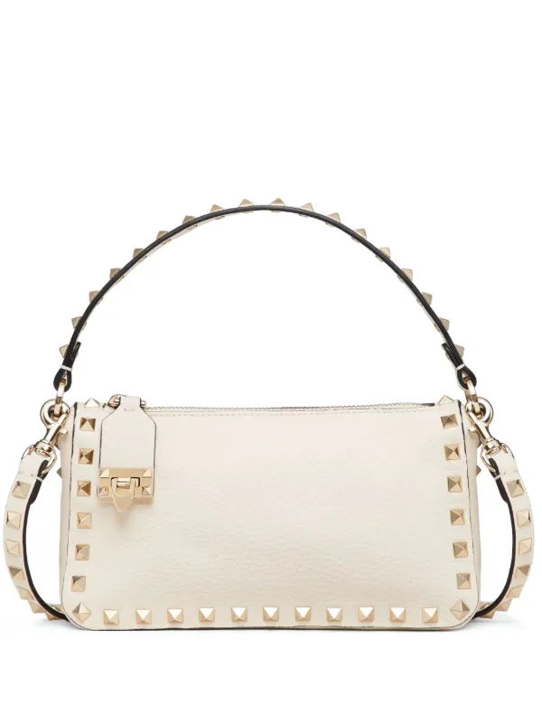 Valentino Garavani Small Rockstud Crossbody Bag - Neutrals