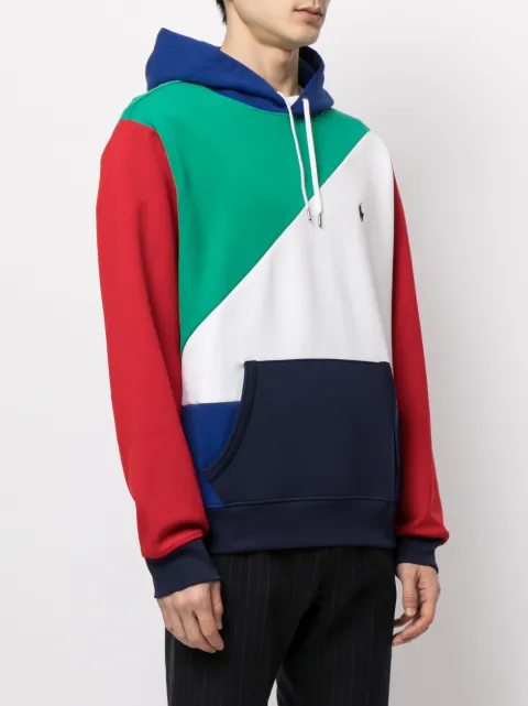 polo ralph lauren colour block moletom com capuz