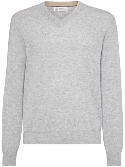 Brunello Cucinelli V-neck cashmere jumper Men