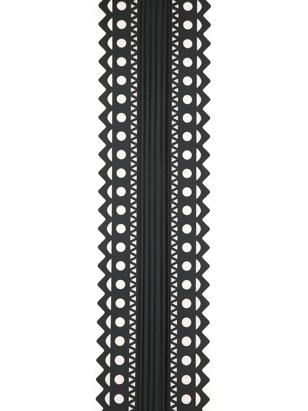 Laser-Cut Wide Leather Belt