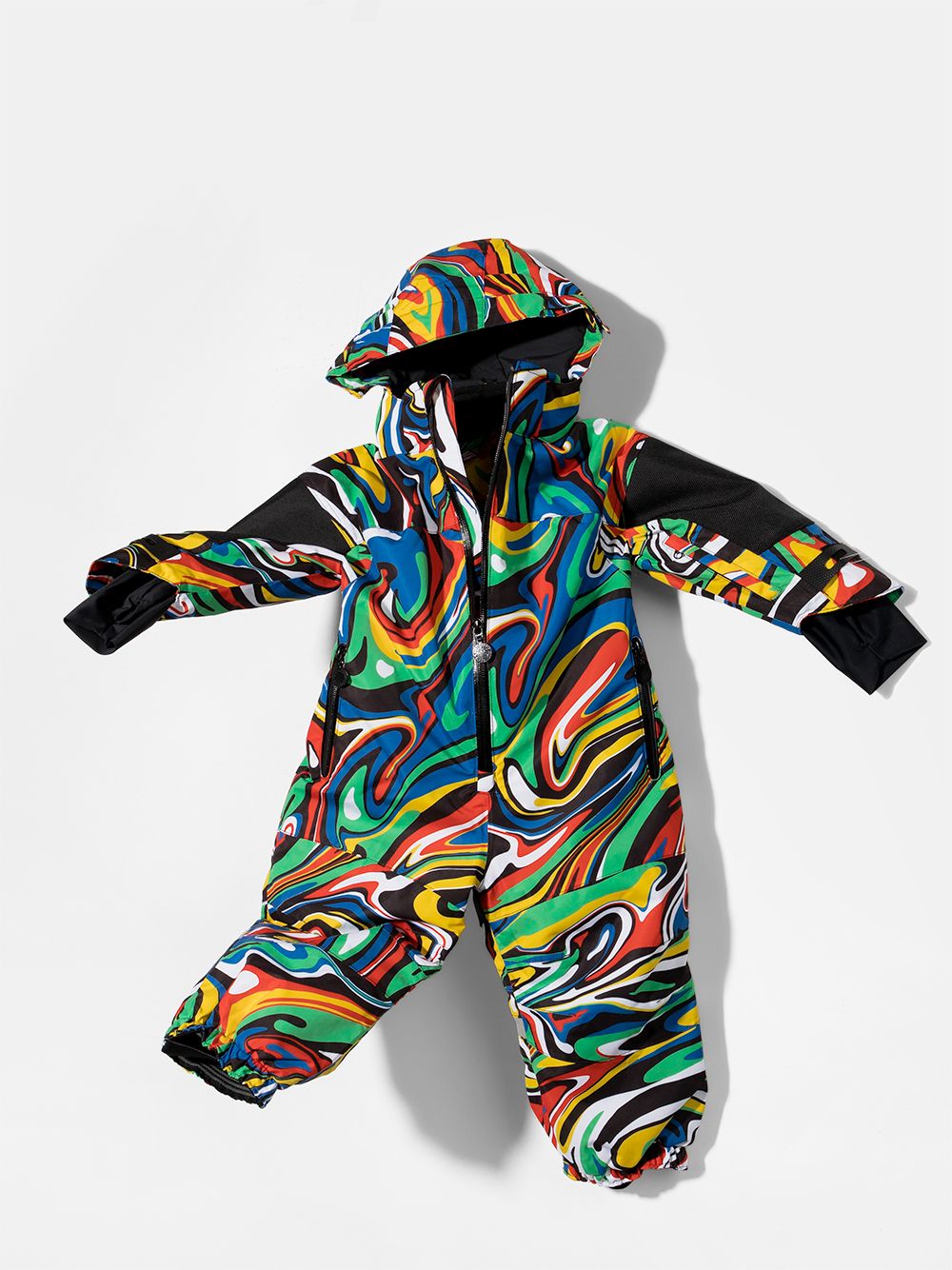 фото Stella mccartney kids комбинезон marble ski с капюшоном