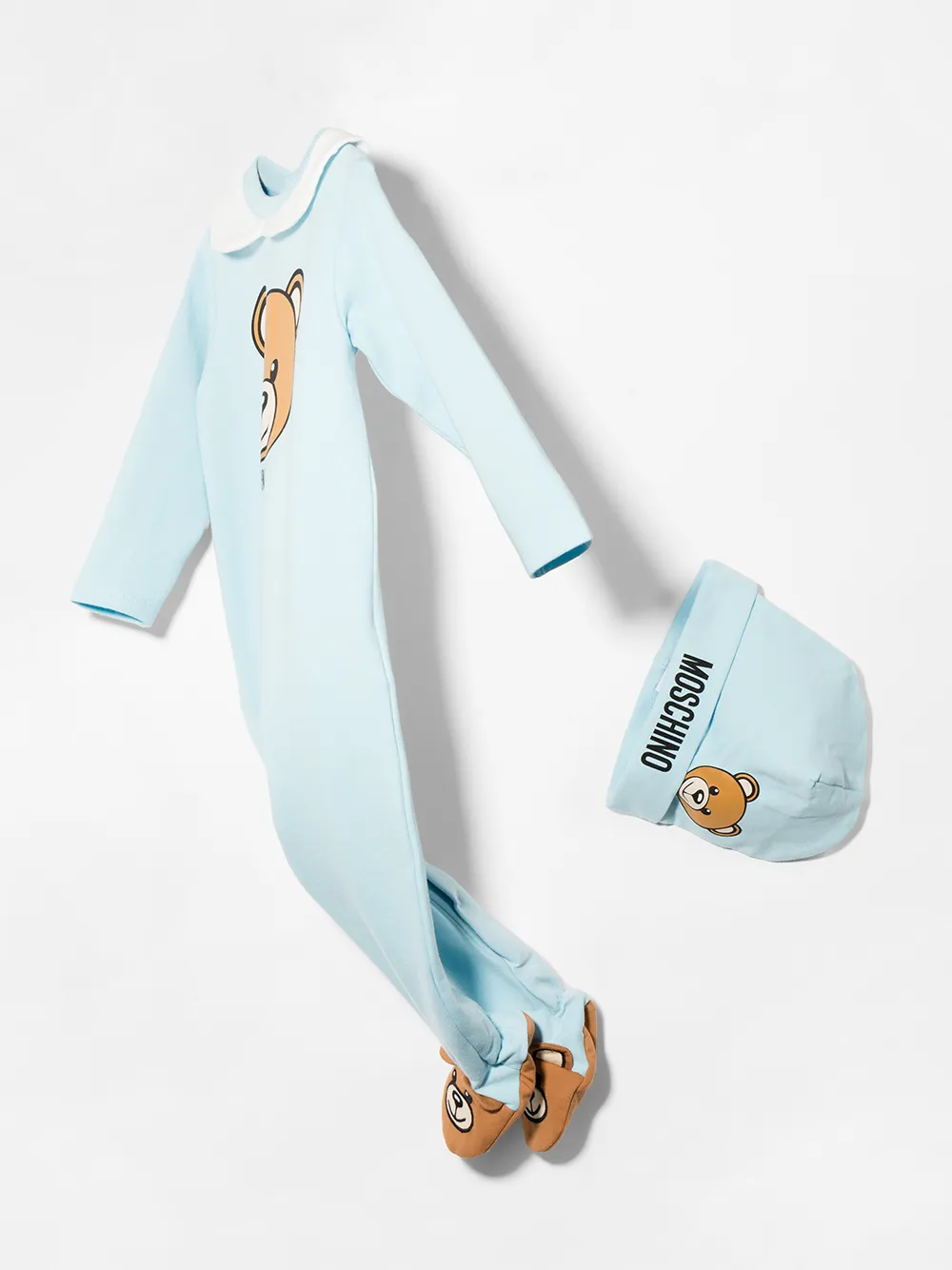 фото Moschino kids комплект teddy bear из комбинезона и шапки