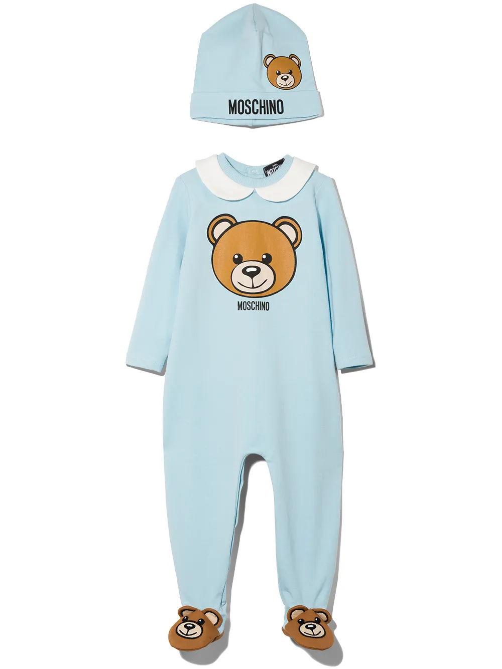 фото Moschino kids комплект teddy bear из комбинезона и шапки