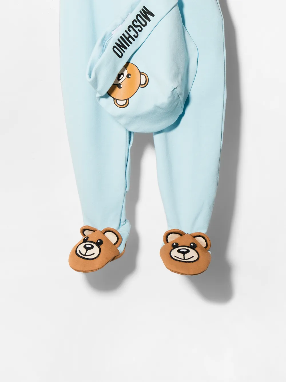 фото Moschino kids комплект teddy bear из комбинезона и шапки