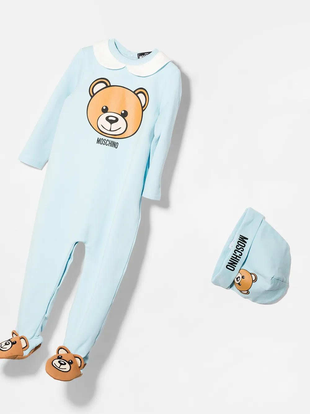 фото Moschino kids комплект teddy bear из комбинезона и шапки