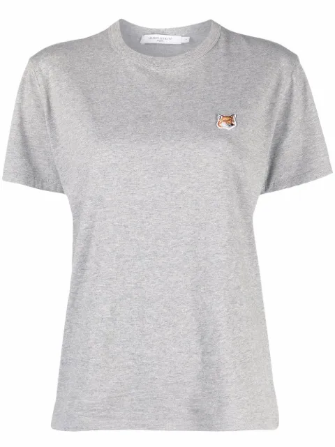 Maison Kitsuné Fox-patch crewneck T-shirt