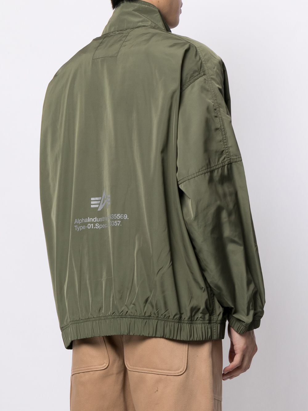 фото Alpha industries logo-print windbreaker