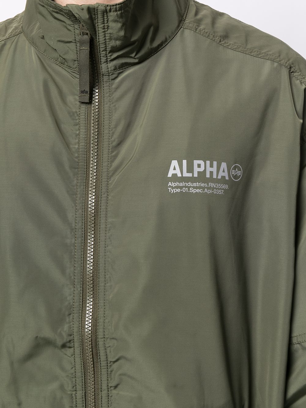 фото Alpha industries logo-print windbreaker