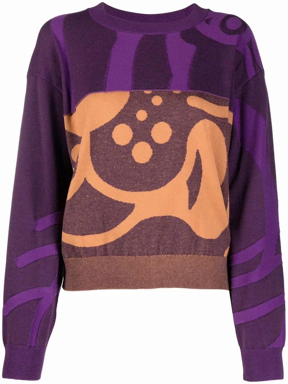 

Kenzo graphic-print jumper - Purple