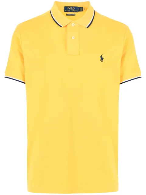 Polo Ralph Lauren قميص بولو مطرز بشعار الماركة