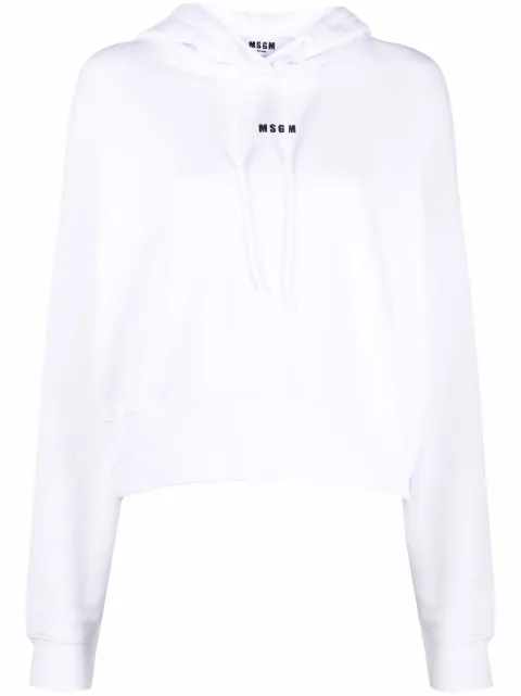 MSGM logo-print pullover hoodie