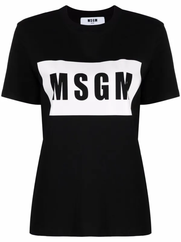 msgm Tシャツ　ブラック　ロゴ MSGM ロゴ Tシャツ 通販 - FARFETCH