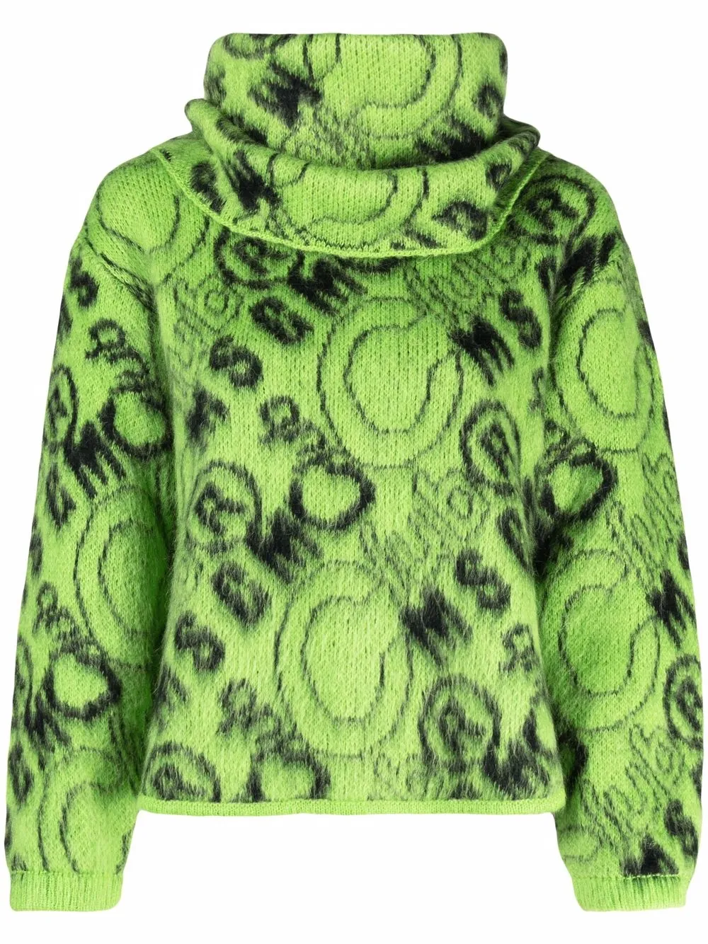 

MSGM cárdigan con capucha removible - Verde