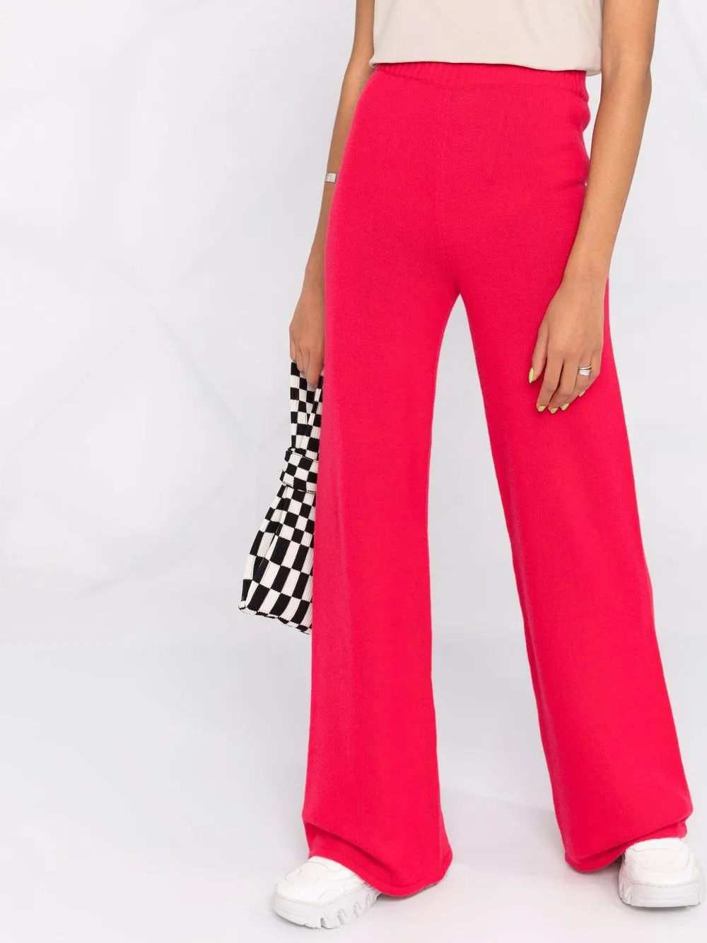 фото Msgm трикотажные брюки широкого кроя
