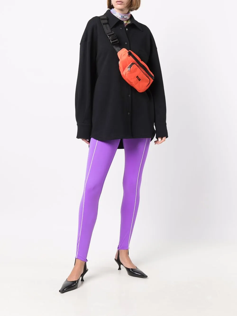 фото Msgm поясная сумка с логотипом