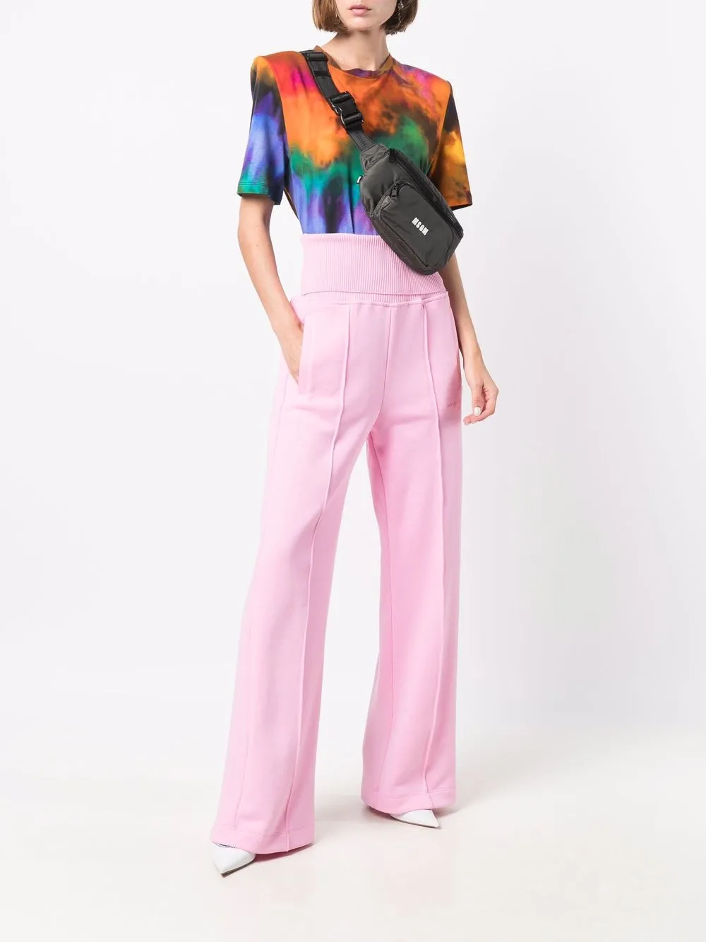 фото Msgm поясная сумка с логотипом