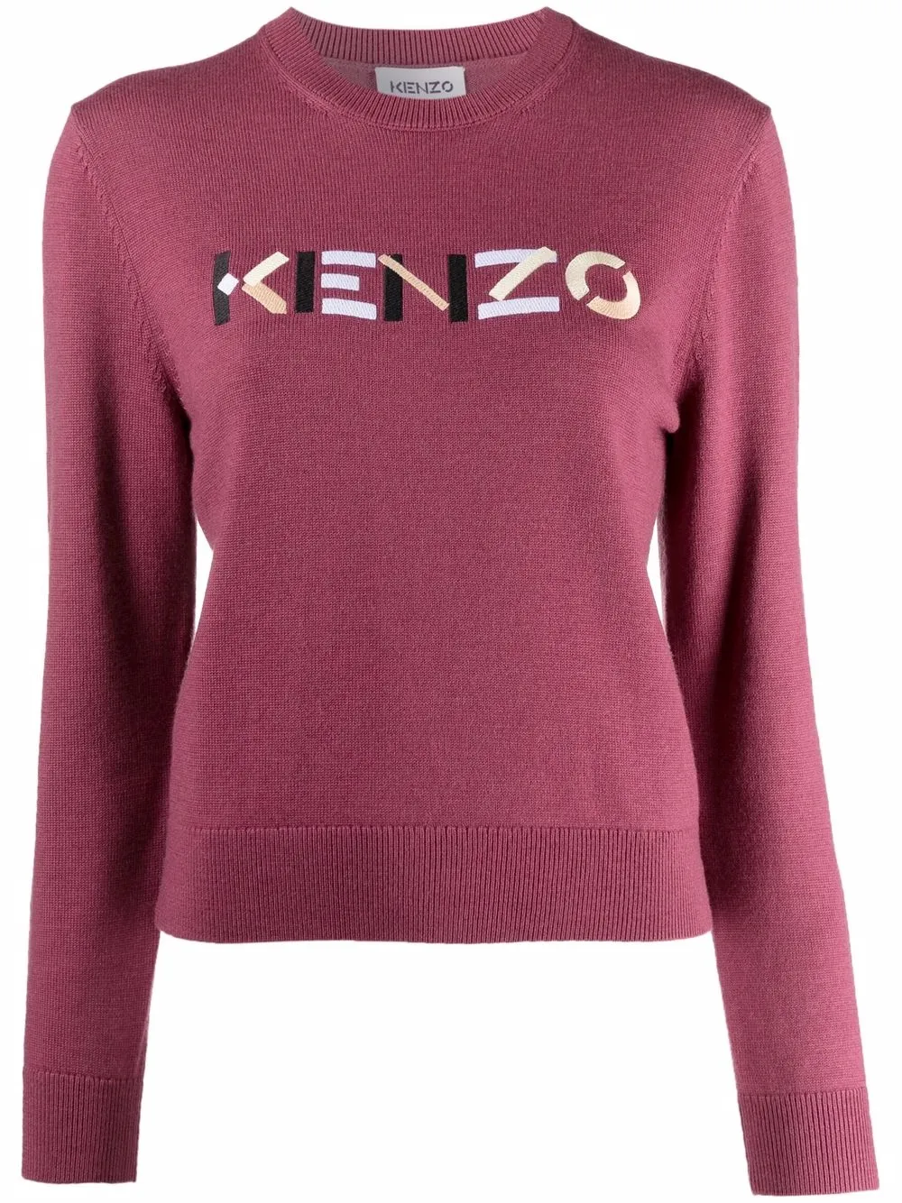 

Kenzo suéter con logo bordado - Rosado