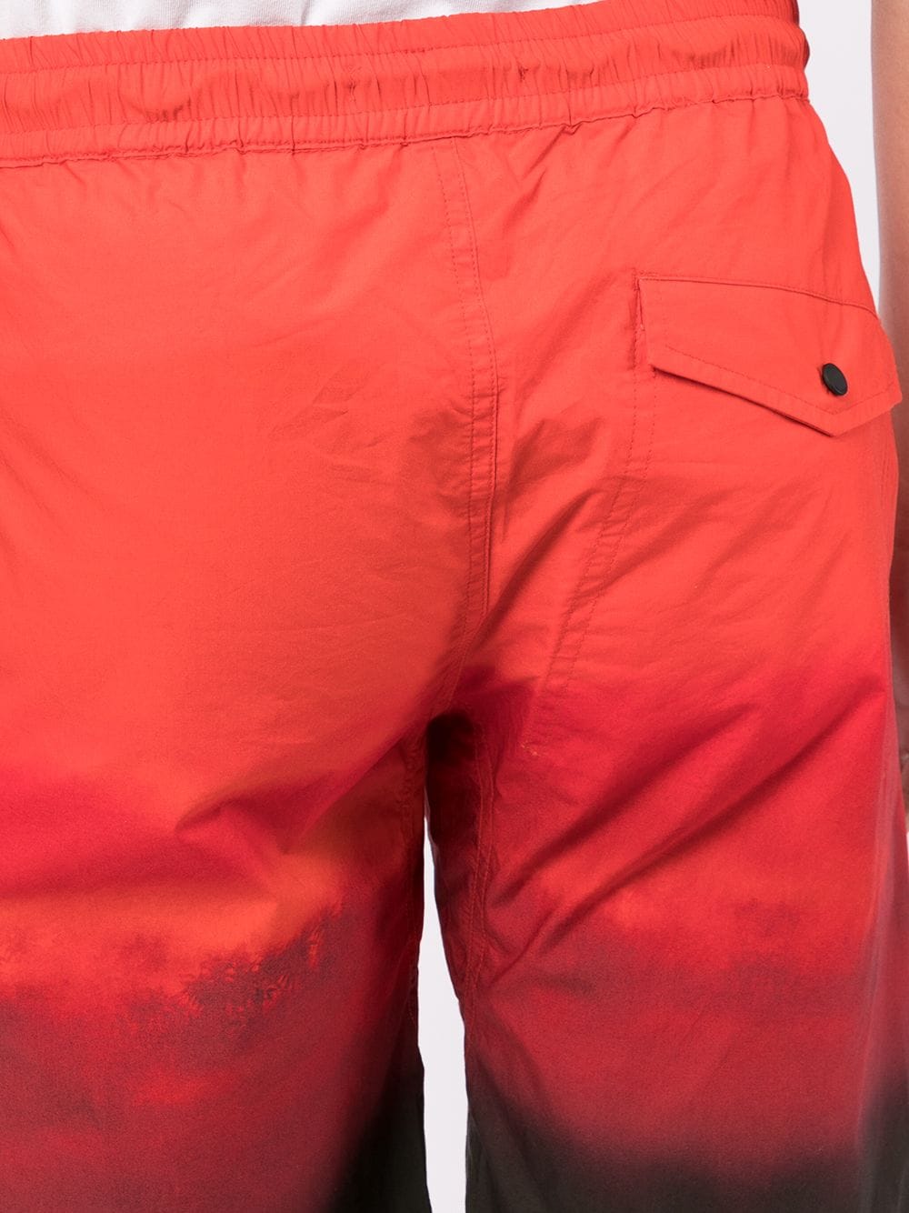 Shop Maharishi Drawstring Track Shorts In Rot