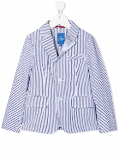 Fay Kids striped single breasted blazer