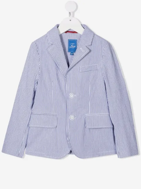 Fay Kids blazer rayé à simple boutonnage