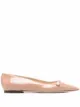 Imagem 1 de Jimmy Choo Sapatilha bico fino com acabamento de brilho