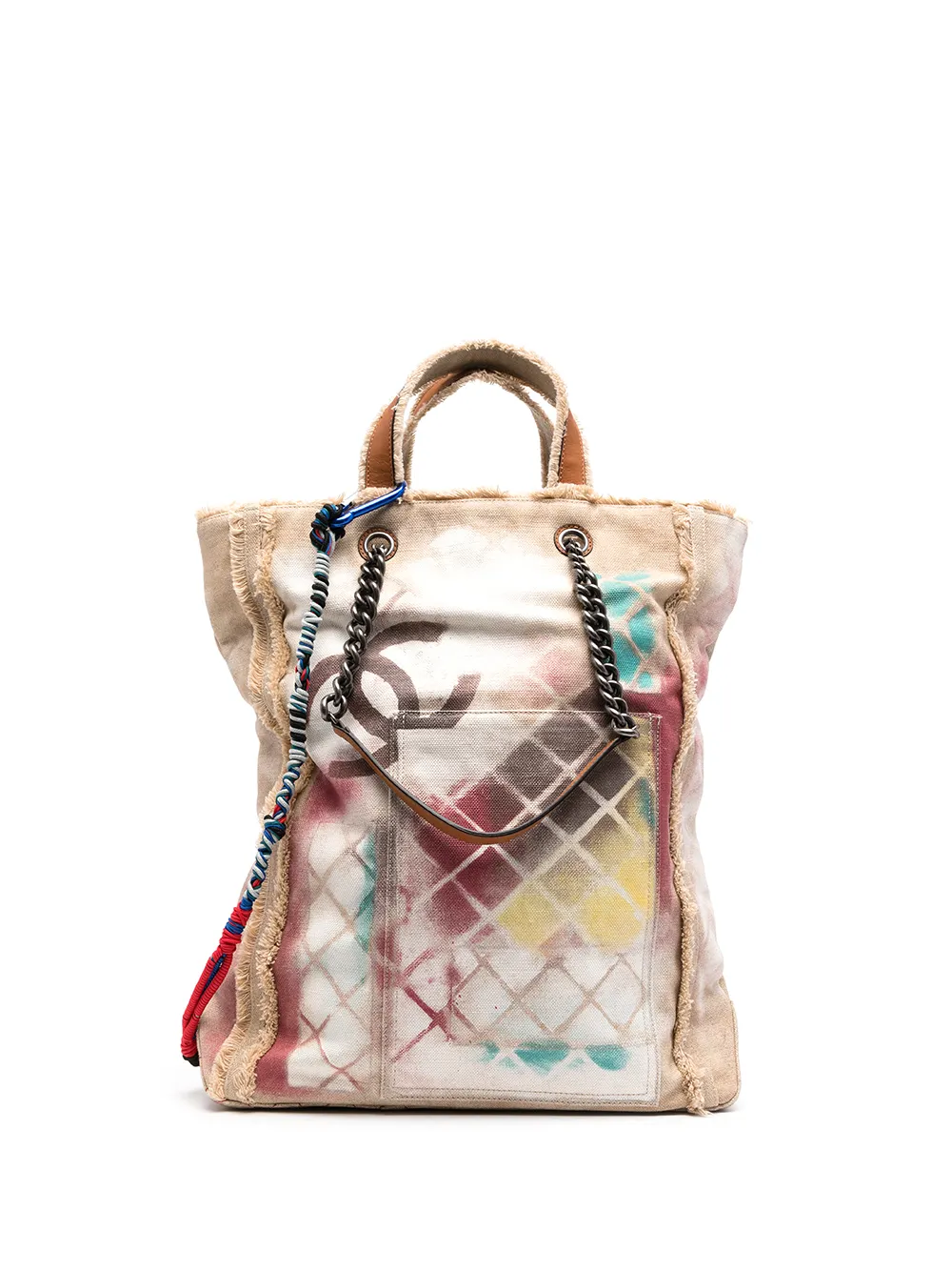 фото Chanel pre-owned сумка-тоут 2014-го года с логотипом cc