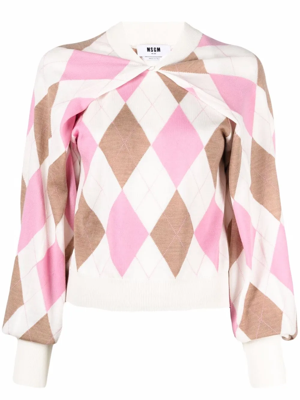 

MSGM twist detail jumper - Pink