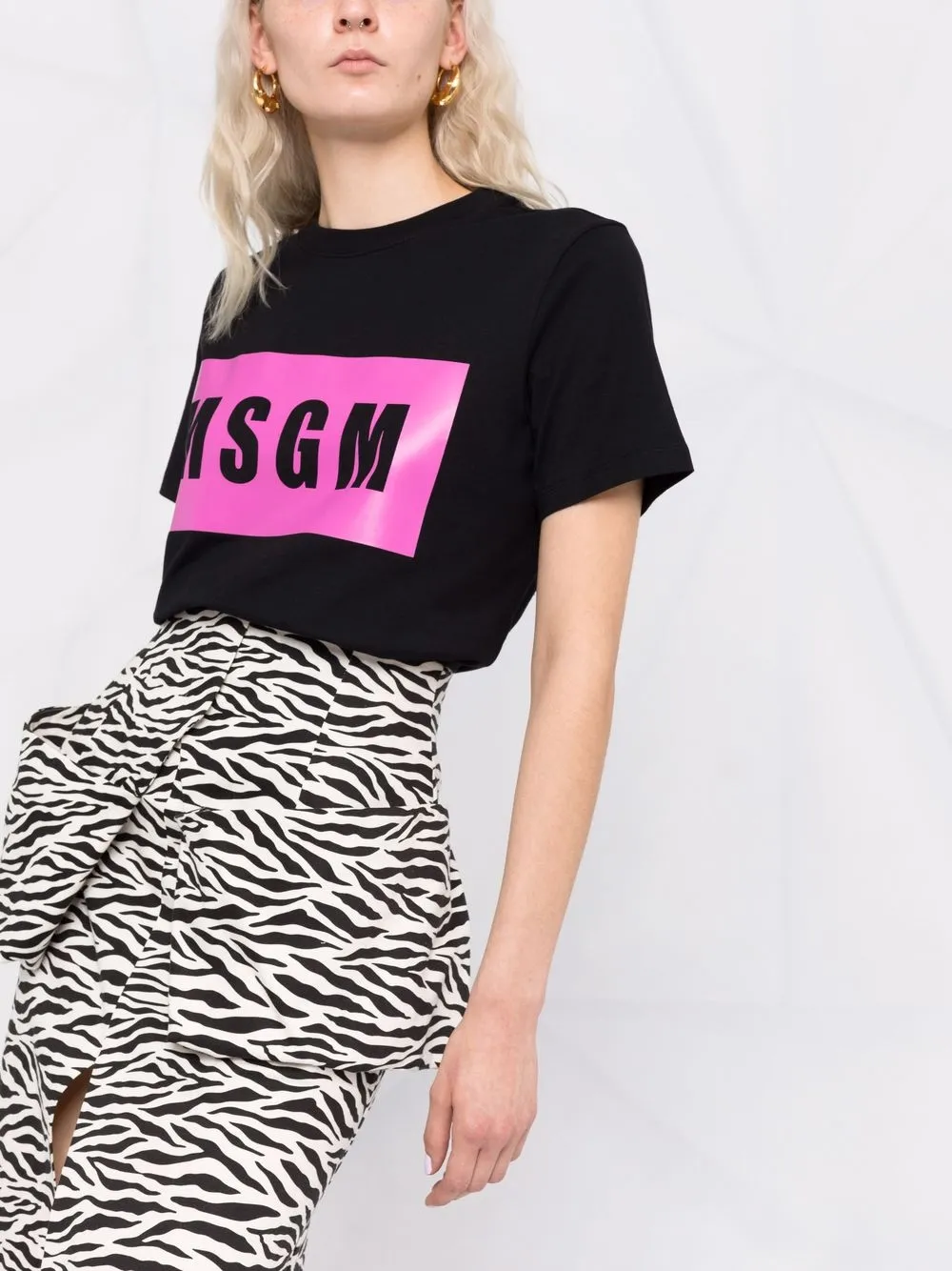 фото Msgm футболка с логотипом